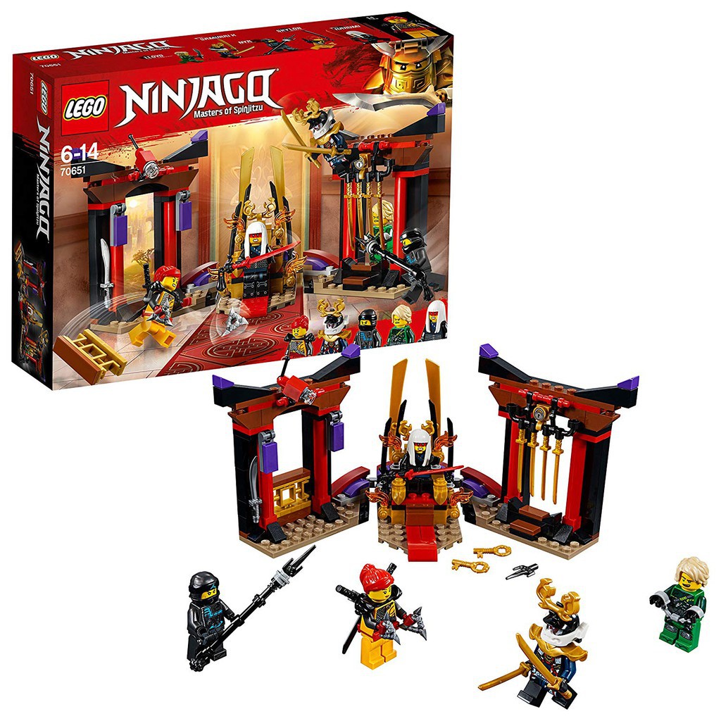 70651 NINJAGO® Throne Room Showdown - Cuộc đối đầu tranh ngai vàng