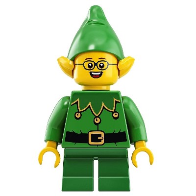 ELF - Nhân vật Quỷ lùn LEGO Christmas - quỷ lùn xanh có mắt kính - hol205