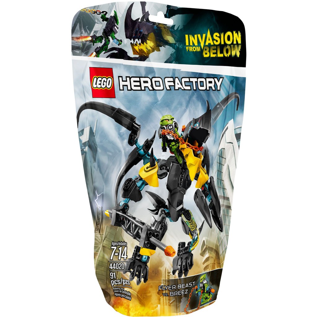 44020 LEGO Hero factory FLYER Beast vs. BREEZ - Breez đối đầu với quái vật Flyer.