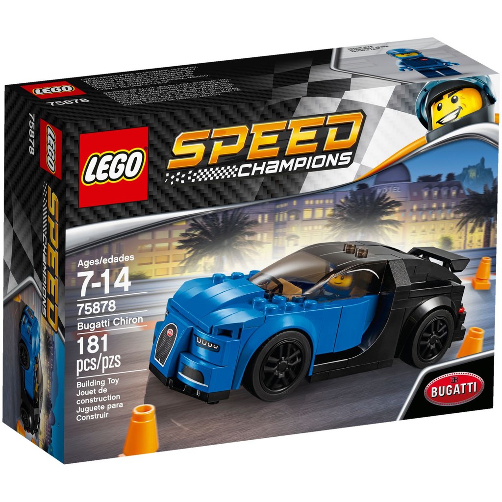 ?? 75878 LEGO Speed Champions Bugatti Chiron - Siêu xe