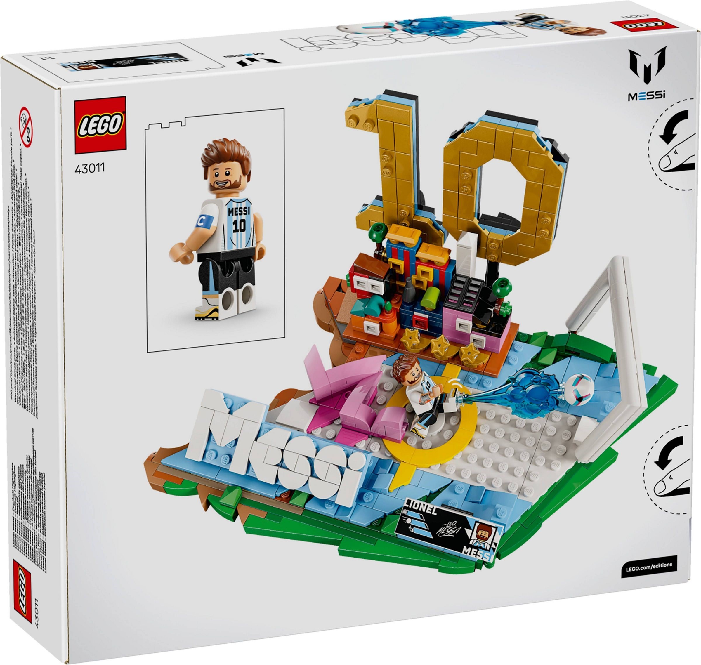 43011 LEGO Set Edition Lionel Messi – Football Highlights - Đồ chơi lắp ráp, sân cỏ , đá banh