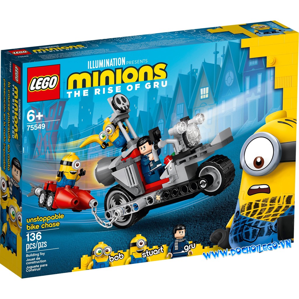 75549 LEGO Minions Unstoppable Bike Chase - Cuộc truy đuổi xe máy