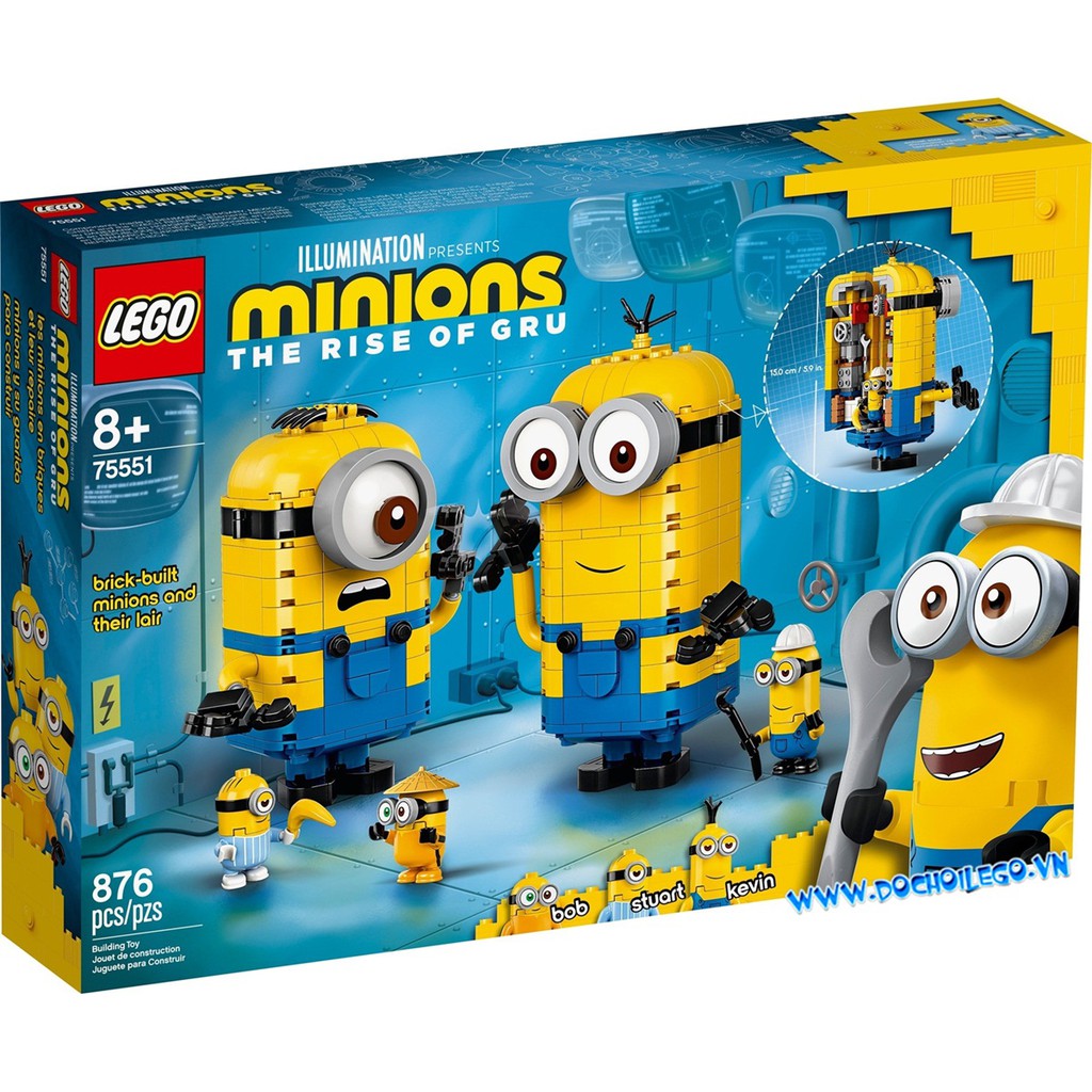 75551 LEGO Brick-built Minions and their Lair - 