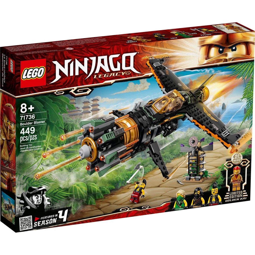 71736 LEGO Ninjago Boulder Blaster - Phi cơ chiến đấu của COLE