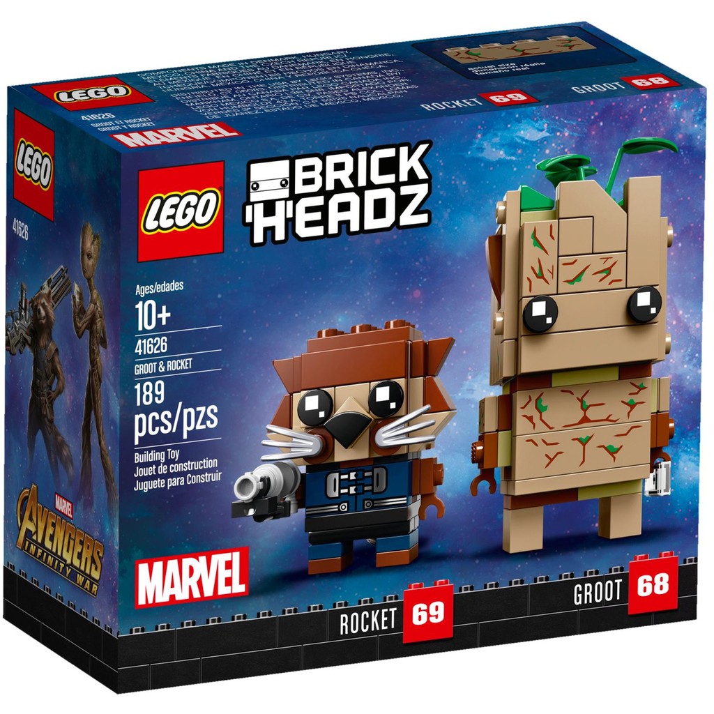 41626 LEGO Brickheadz Groot & Rocket - Nhân vật Groot & Rocket