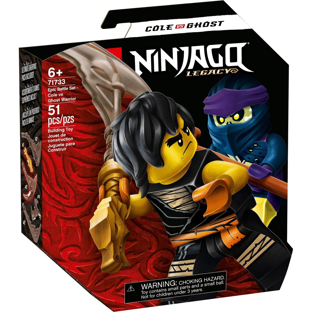 71733 LEGO Ninjago Epic Battle Set - Cole vs. Ghost Warrior -  Sự đối đầu giữa Cole vs. Ghost