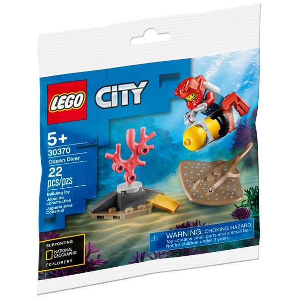 30353 City LEGO Diver polybag - Thám hiểm đại dương