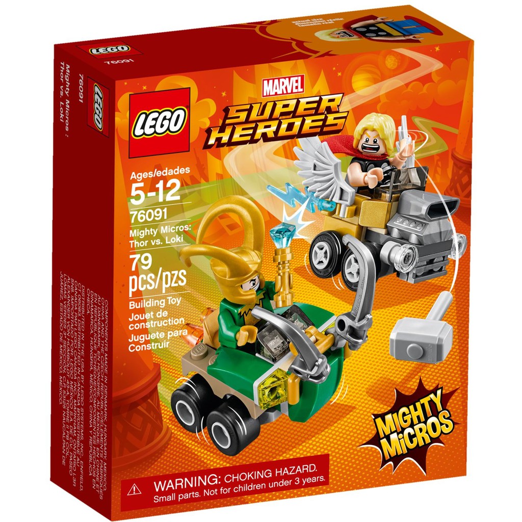 76091LEGO Super Heroes Mighty Micros: Thor vs. Loki - Xếp hình LEGO
