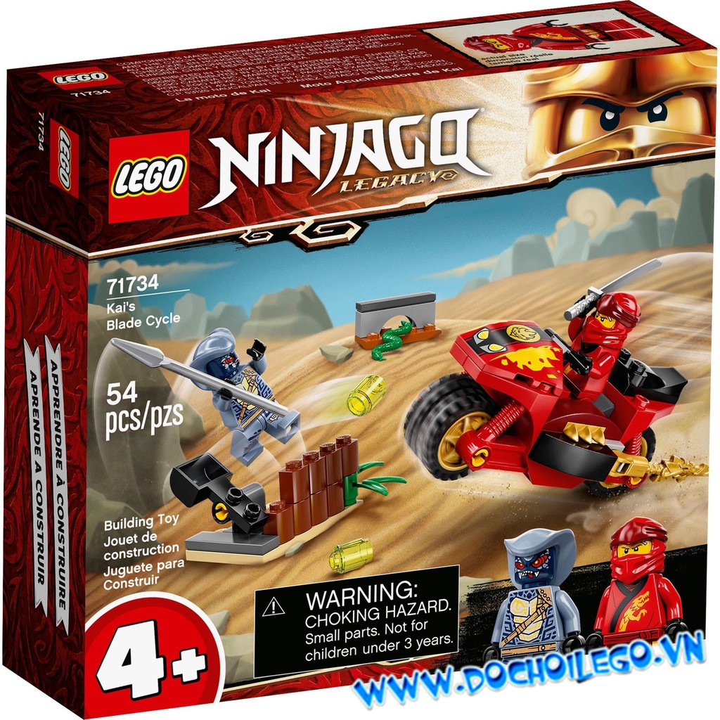 71734 LEGO Ninjago Legacy Kai's Blade Cycle - Xe địa hình của Kai
