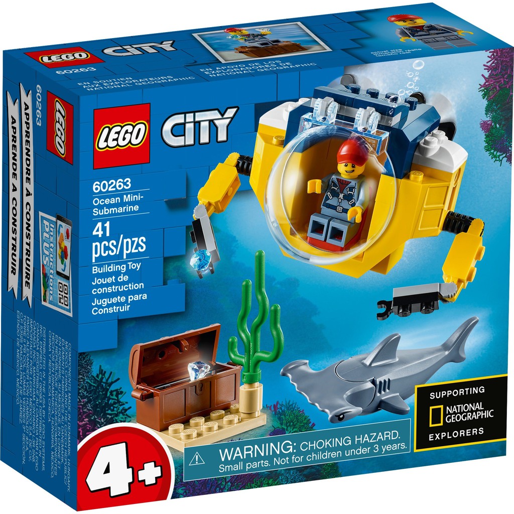 60263 LEGO City Ocean Mini-Submarine - Tàu ngầm mini