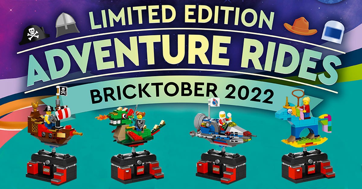 LEGO Bricktober 2022 (set of 4 bộ) - Space/Pirates/Western/Castle Adventure Ride