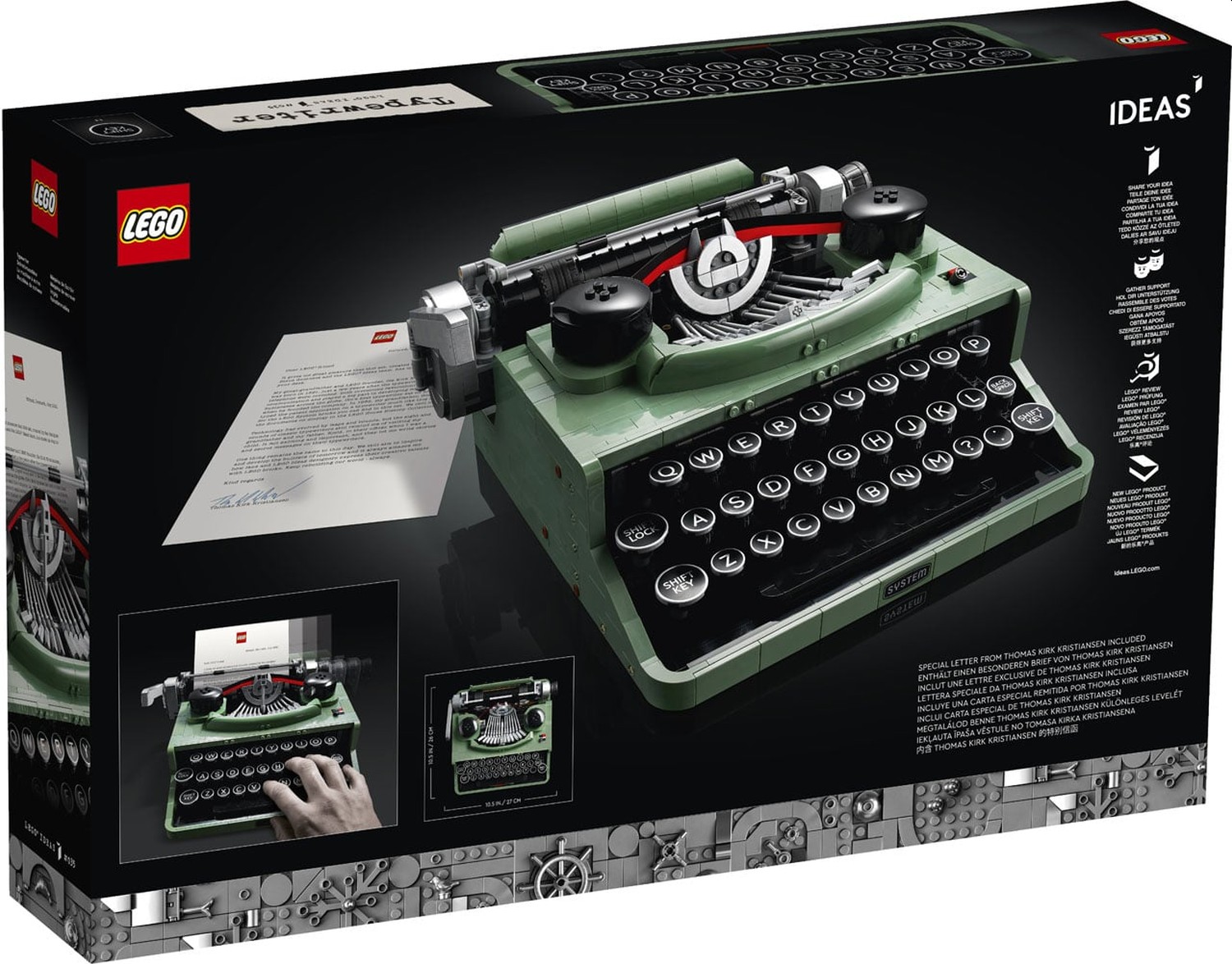 21327 LEGO Ideas Typewriter - Mô hình Máy đánh chữ