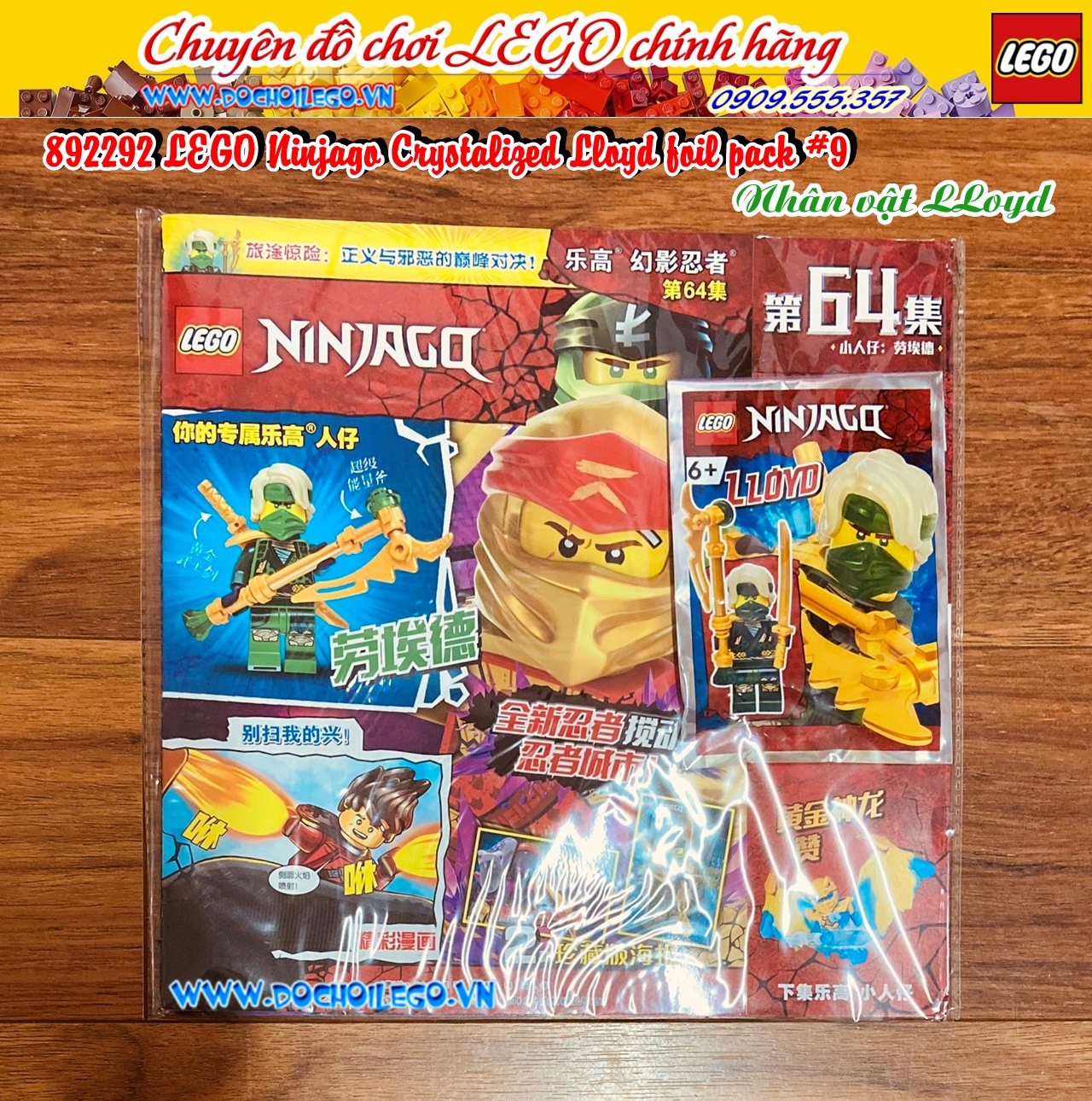 892292 LEGO Ninjago Crystalized Lloyd- Nhân vật Lloyd - Tạp chí LEGO Ninjago có kèm Minifigures - Phiên bản tiếng Trung - Hàng chính hãng LEGO
