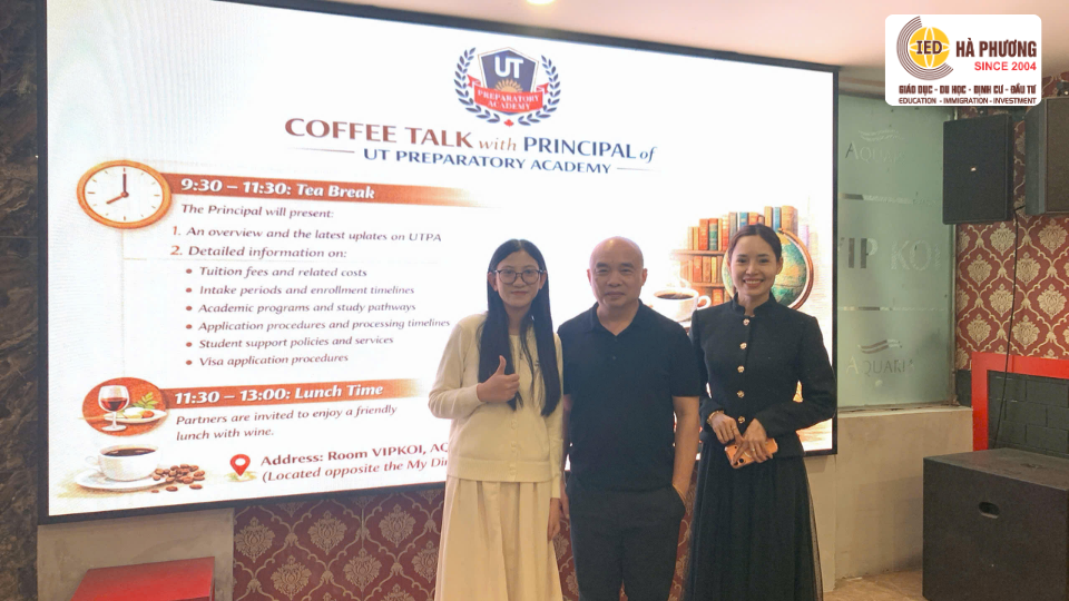 COFFEE TALK WITH PRINCIPAL OF UT PREPARATORY – CẬP NHẬT TOÀN DIỆN VỀ CHƯƠNG TRÌNH THPT CANADA