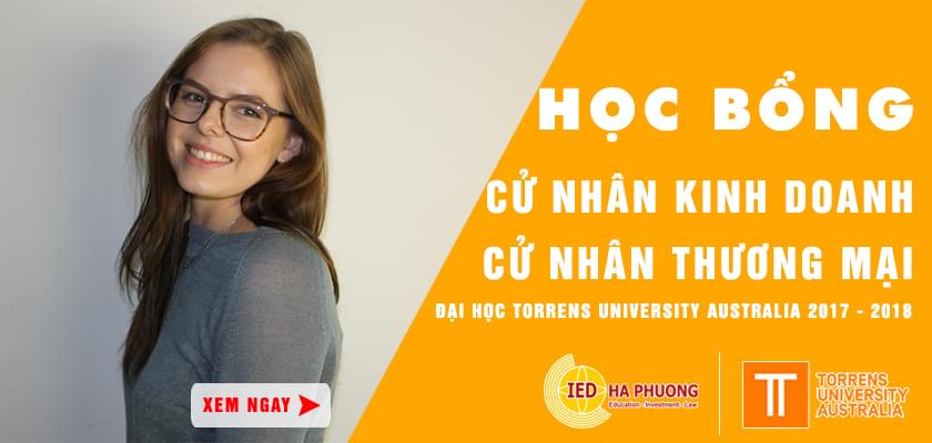 Học bổng Cử nhân Kinh doanh năm 2017 - 2018  Torrens University Australia