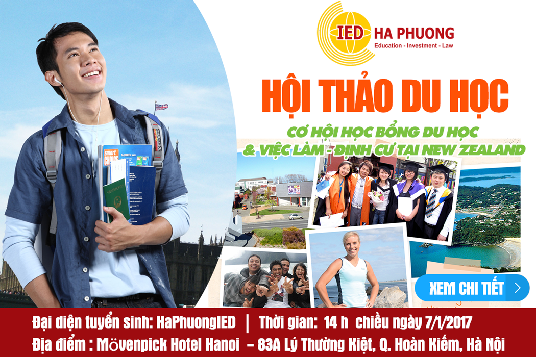 THƯ MỜI HỘI THẢO -  CƠ HỘI HỌC BỔNG DU HỌC HỌC VIỆN CÔNG NGHỆ MIỀN NAM NEW ZEALAND