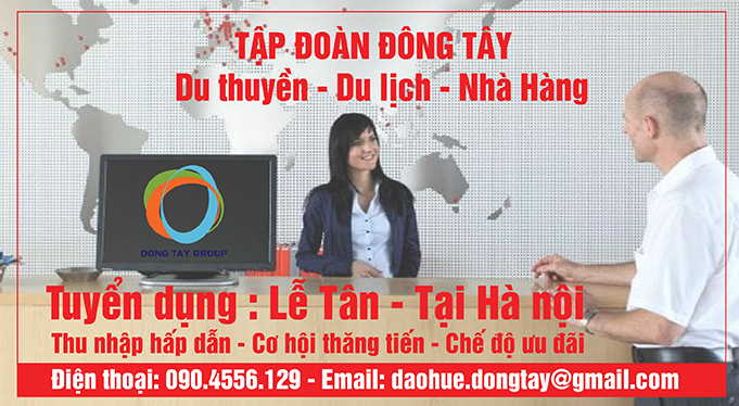 TUYỂN DỤNG NHÂN VIÊN LỄ TÂN – HÀNH CHÍNH