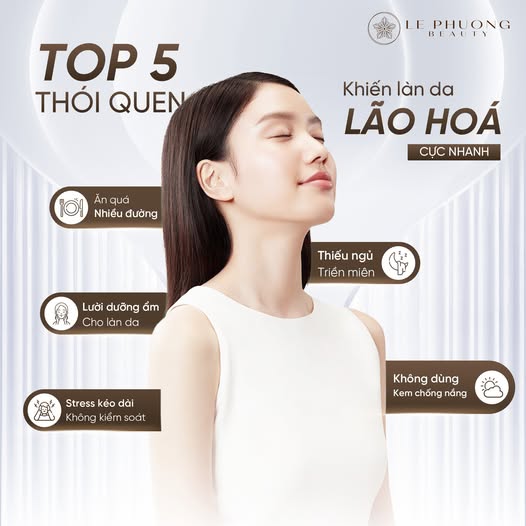 CHĂM SÓC DA: ĐIỂM DANH 5 THÓI QUEN KHIẾN DA LÃO HÓA SỚM
