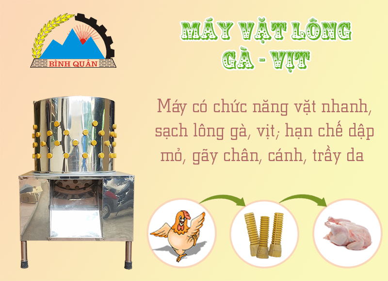 máy vặt lông gà vịt