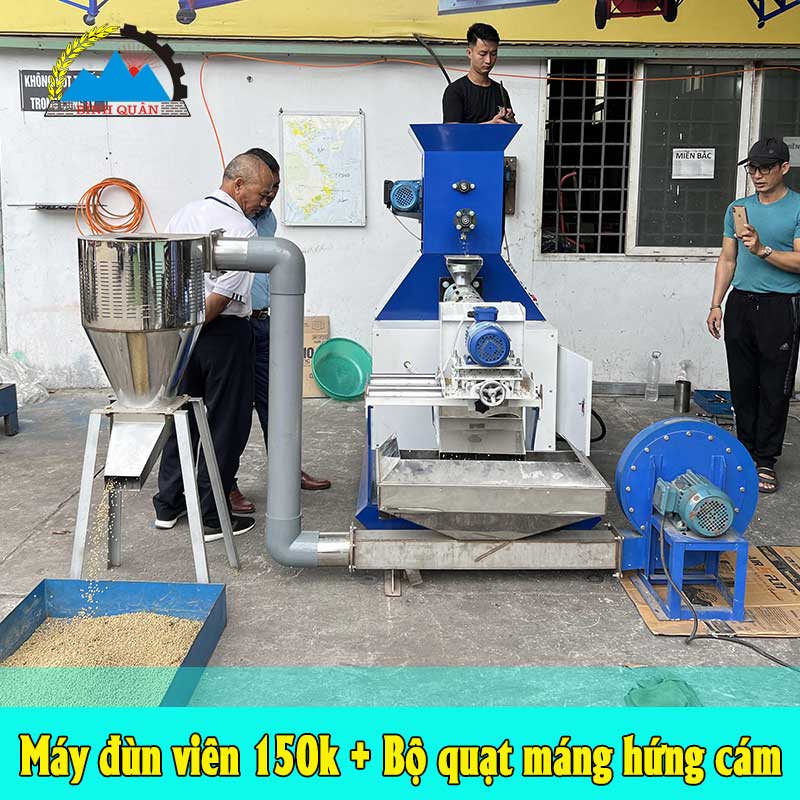 bộ quạt hứng cám