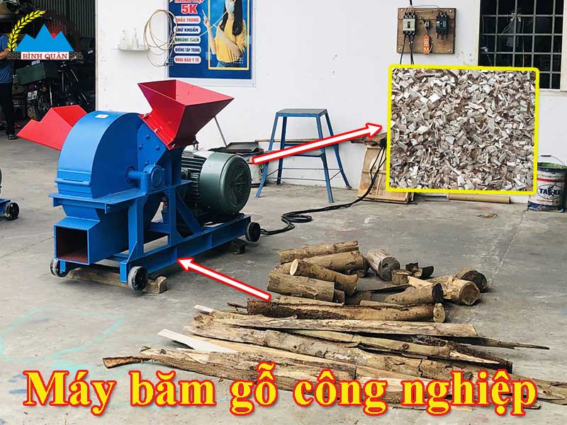 máy băm gỗ công nghiệp