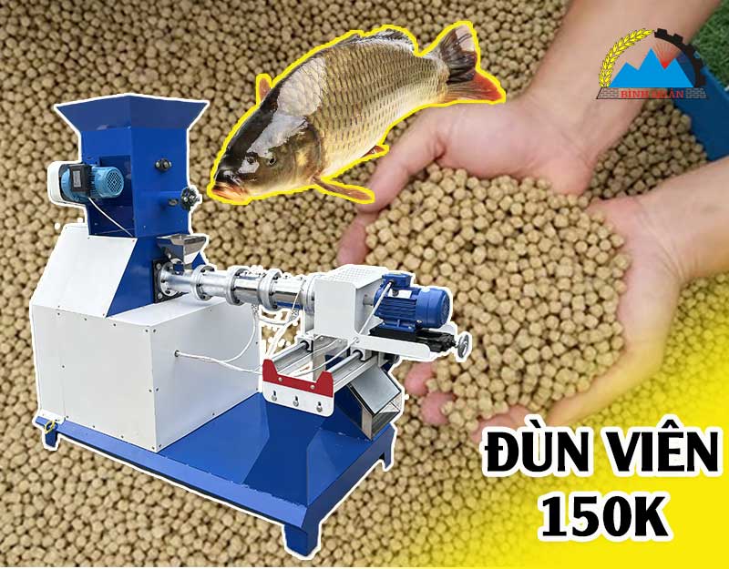 máy làm cám cá nổi