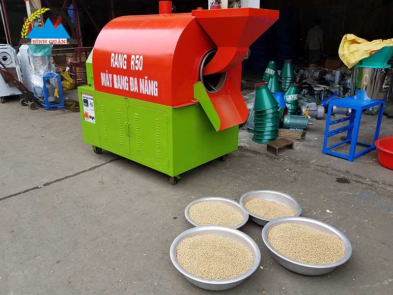máy rang hạt