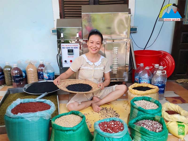 máy rang lạc