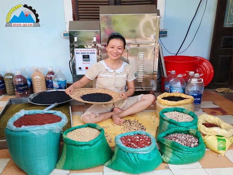 máy rang ngũ cốc