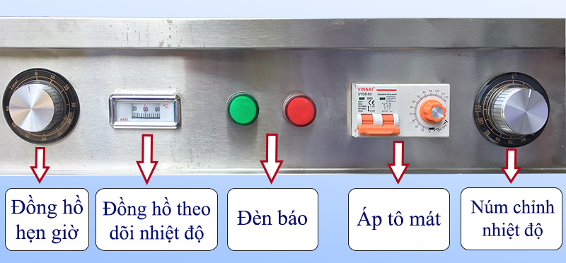 bảng điều khiển tủ nấu cơm
