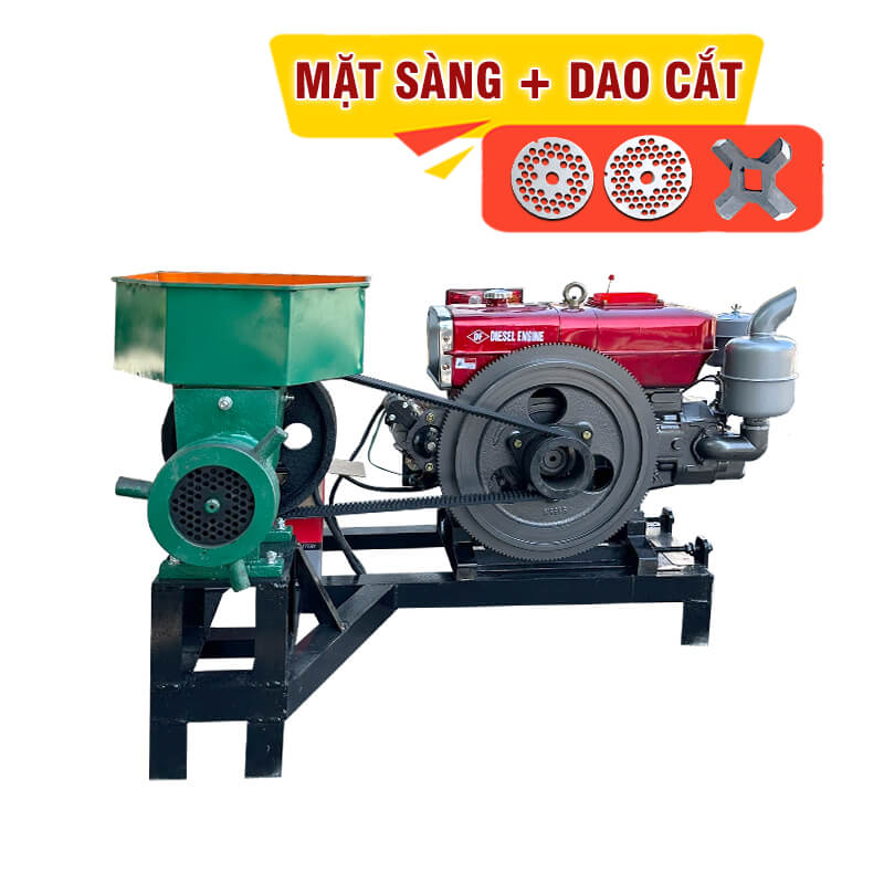Máy Đùn Cá Công Nghiệp Lắp Đầu Nổ D15