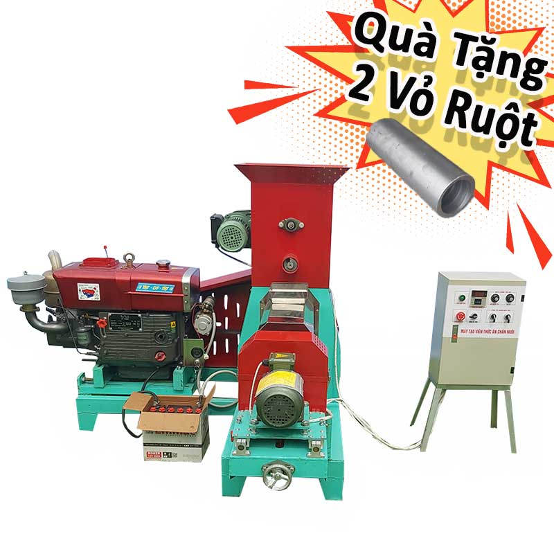 Máy Đùn Viên Thức Ăn Chăn Nuôi 80K - Đầu Nổ