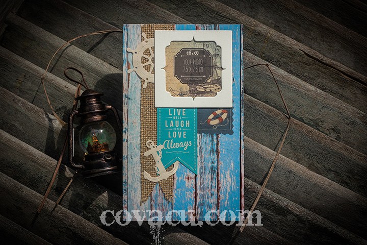 Fly album handmade Blue Pastel