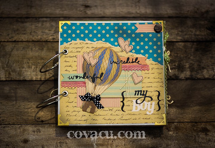 Scrapbook handmade cho bé trai Cổ & Cũ Scrapbook Handmade Cho Bé Trai Cổ & Cũ