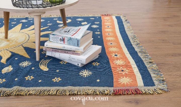 Thảm giúp che đi những khiếm khuyết của ngôi nhà