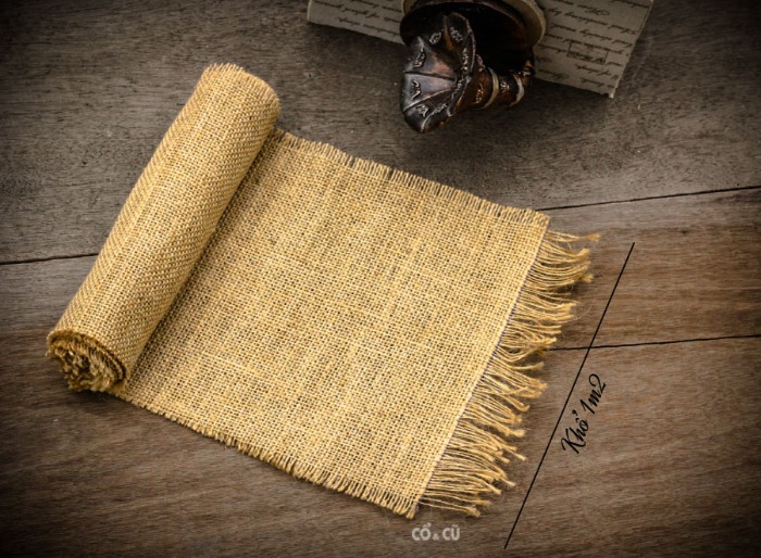 vải bố thô nâu 