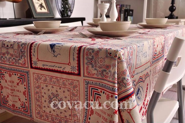 Vải canvas ô vuông đỏ vintage lý tưởng để trang trí 