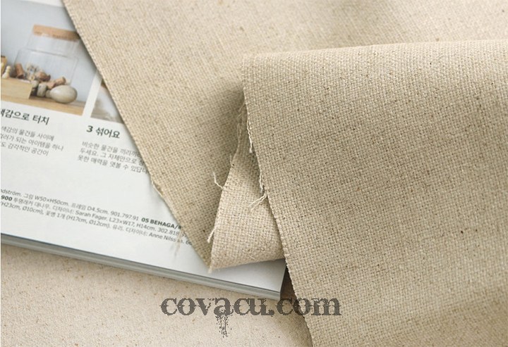 Vải canvas trơn dày
