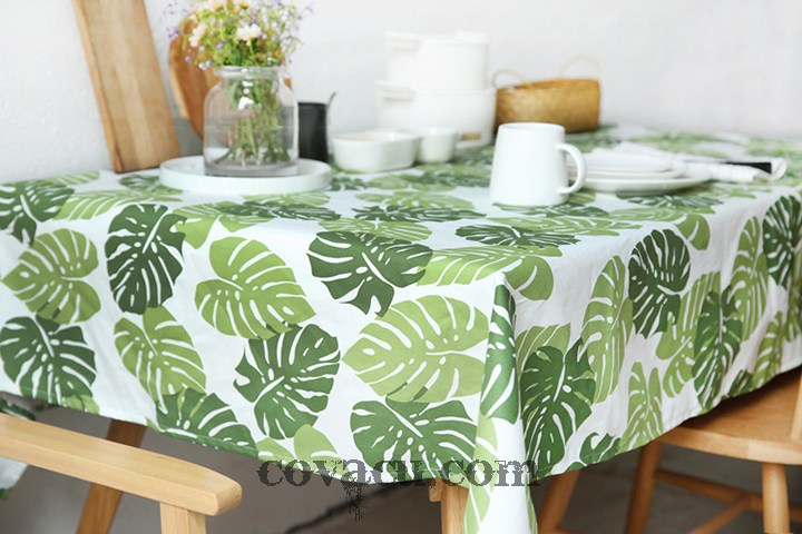 Vải Canvas Tropical Leaves