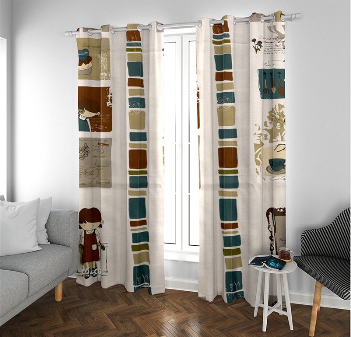 vải canvas vintage đáng yêu