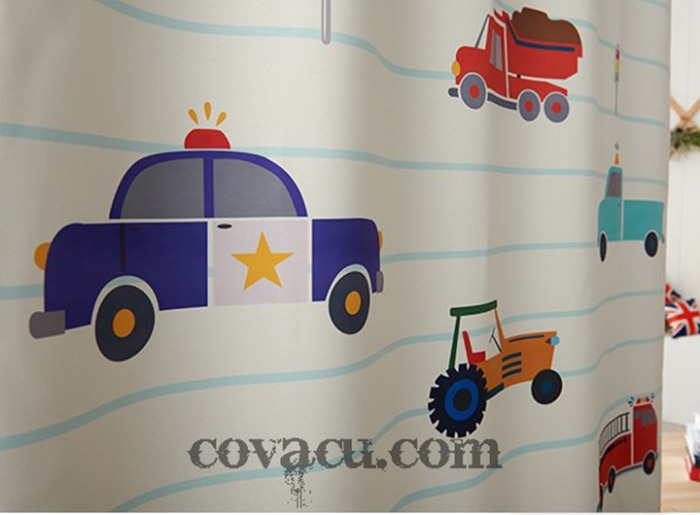 vải rèm đẹp car story thích hợp làm rèm, trang trí phòng cho bé yêu