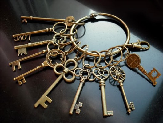 Bộ móc khóa giả cổ vintage Cổ & Cũ