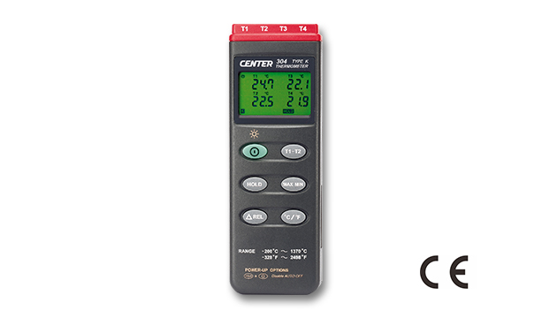 Nhiệt kế tự ghi loại bốn kênh CENTER 304