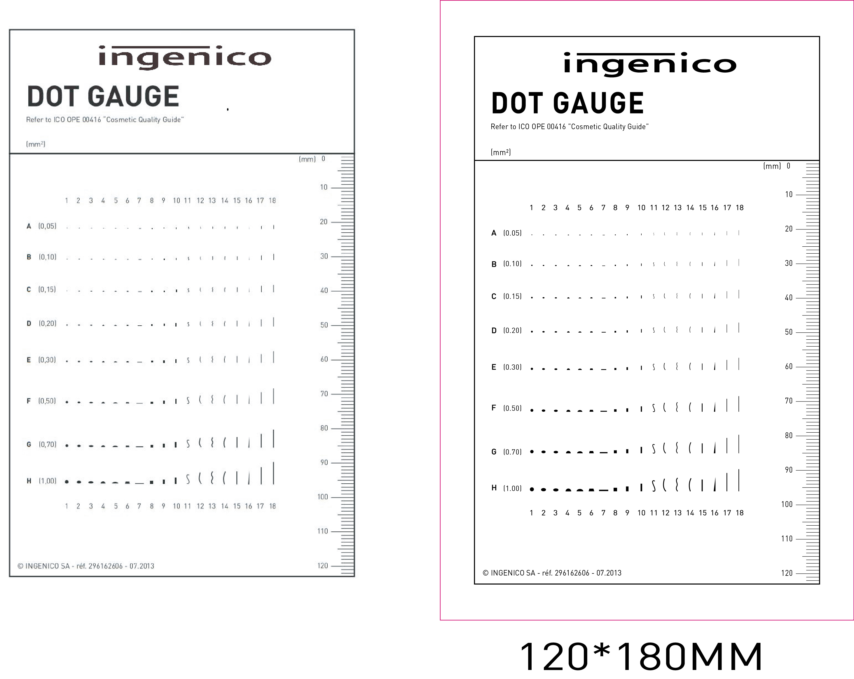 Thẻ đo lường (film gauge) ingenico dot gauge – HANS VIỆT NAM-Nhập Khẩu ...
