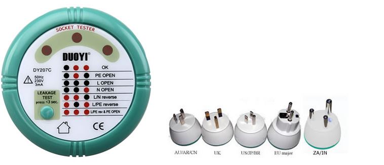 Dụng cụ kiểm tra RCD DUOYI dòng DY207D