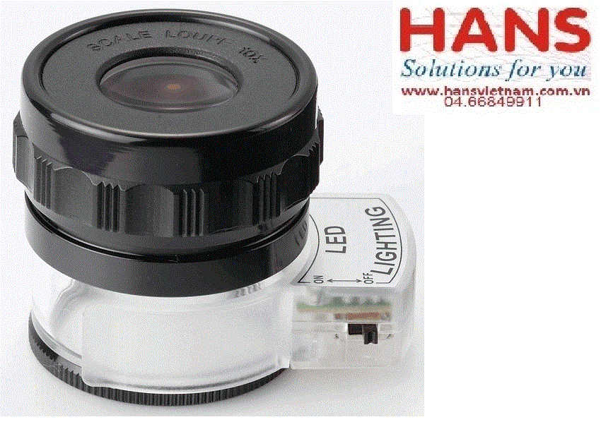 Kính lúp đèn LED có thước đo LSL-35 SK