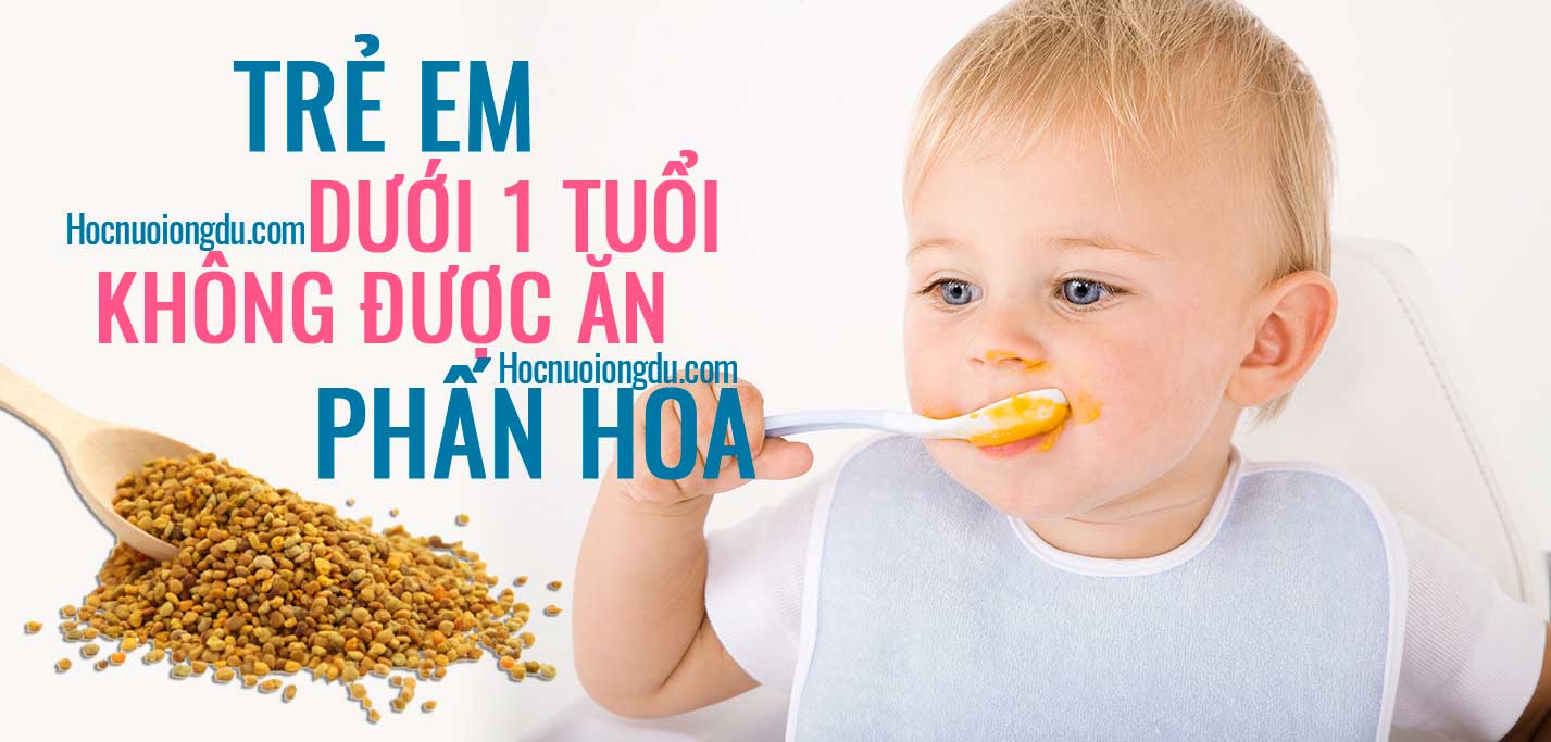 Cách sử dụng phấn hoa cho trẻ em và những điều cần biết