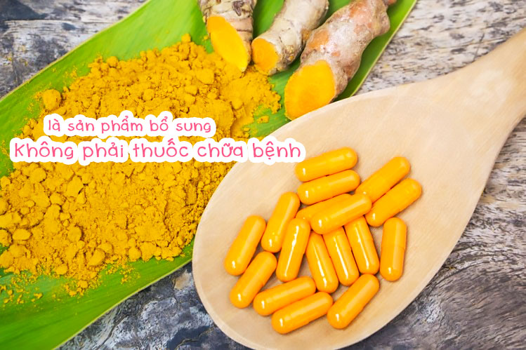 dùng tinh bột nghệ như là thực phẩm chức năng không phải thuốc