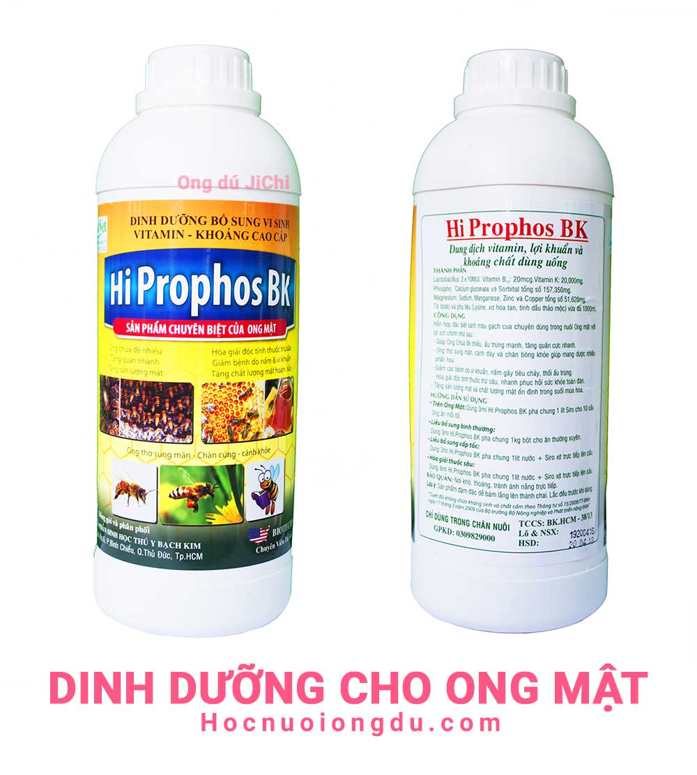 Hi prophos BK dinh dưỡng cho ong, kỹ thuật nuôi ong ở miền bắc