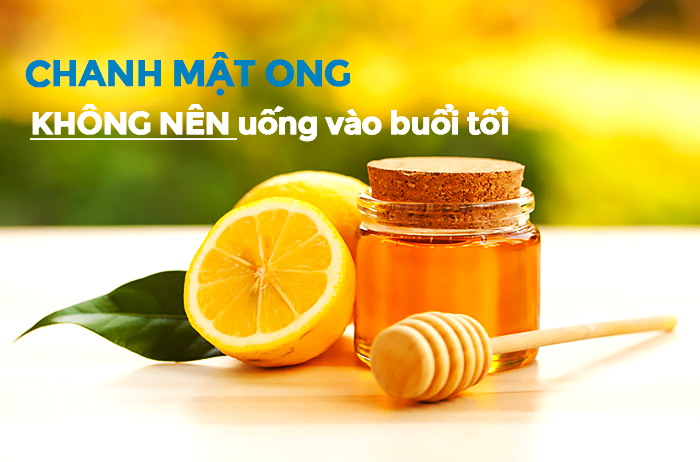 không được uống nước chanh mật ong trước khi đi ngủ để giảm béo